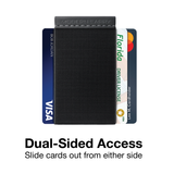 Modern Carry Eclipse Card Holder – Full-Coverage Elastic Minimalist Wallet for Men & Women, Slim Front Pocket Card Case, Secure Stretch Band Holds 2–12 Cards & Cash, Ultra-Thin Everyday Carry