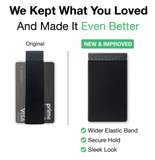 Modern Carry Eclipse Card Holder – Full-Coverage Elastic Minimalist Wallet for Men & Women, Slim Front Pocket Card Case, Secure Stretch Band Holds 2–12 Cards & Cash, Ultra-Thin Everyday Carry