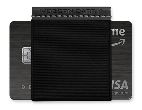 Modern Carry Slim Minimalist Wallet for Men and Women – Horizontal Card Holder with Quick Access Elastic | Front Pocket Wallet | Money Clip Alternative | Holds 2–12 Cards Quick Draw Horizon