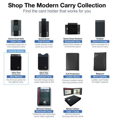 thinnest card sleeves Ultra Thin (Single Pocket)