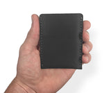 Leather Card Holder - Full Protection Midnight Grey