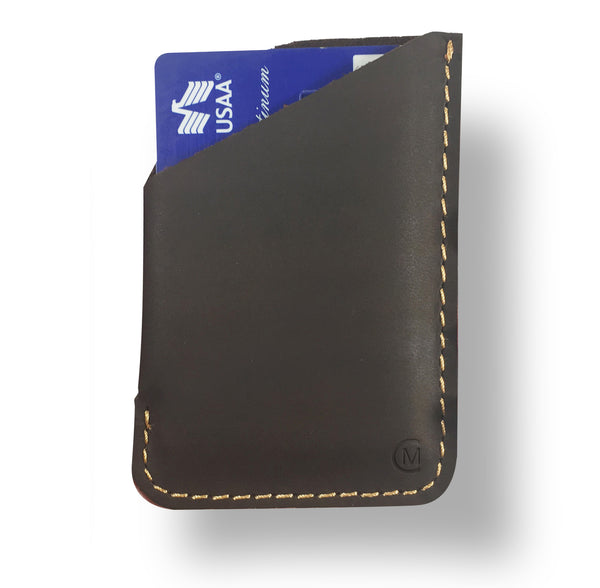 Leather Card Holder - Magnum Brown