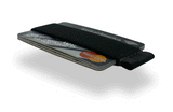 Elastic Card Holder with Leather Tab - Quick Draw Black